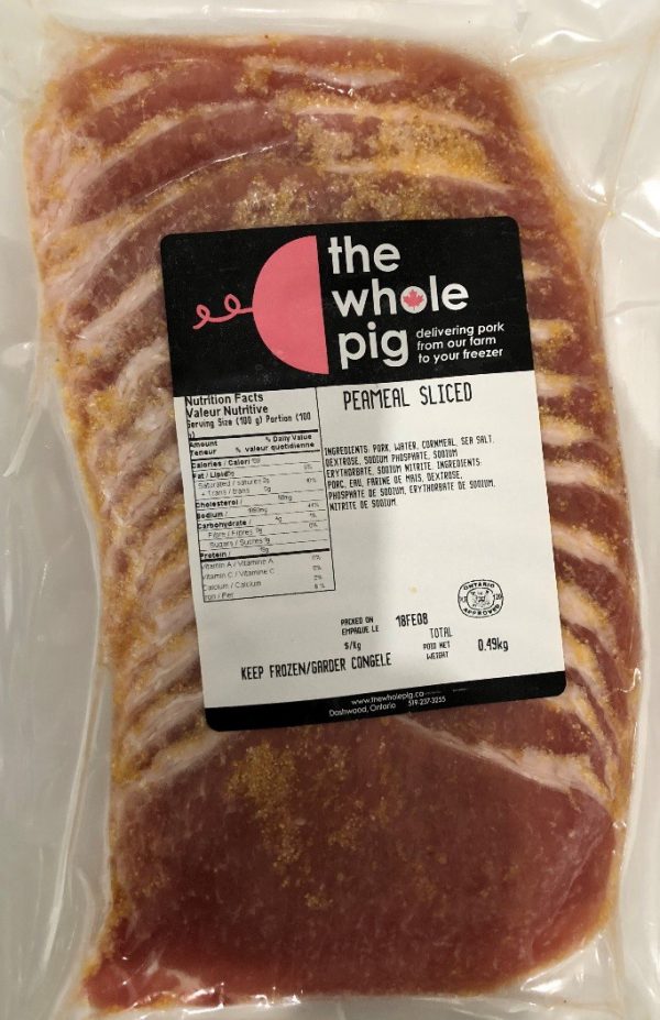 Peameal Bacon 1 lb Sliced The Whole Pig